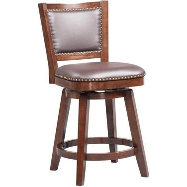 Broadmoor 24 Inch Swivel Counter Stool In Cappuccino