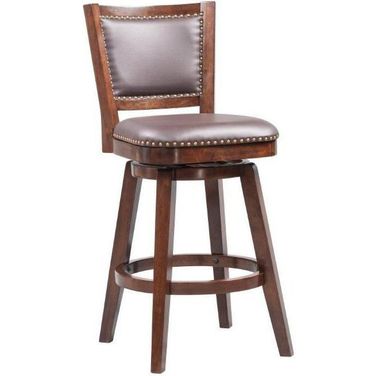 Broadmoor 29 Inch Swivel Bar Stool In Cappuccino