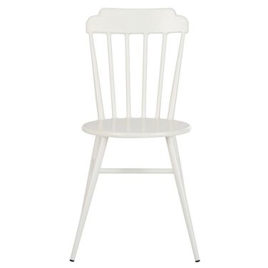 Broderick Stackable Side Chair Set of 2 in Matte White