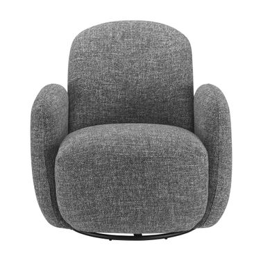 Brody Swivel Lounge Chair In Gray