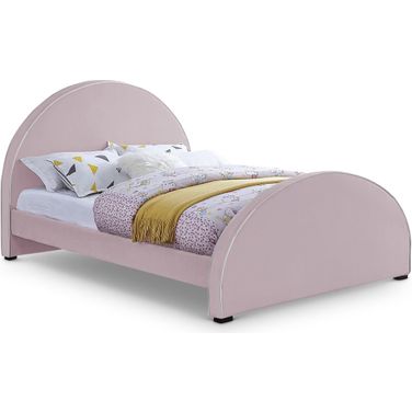 Brody Velvet Full Bed In Pink