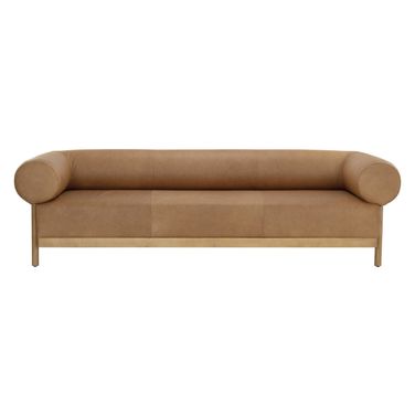 Bromley Sofa In Rustic Oak and Ludlow Sesame