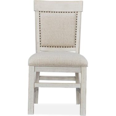 Bronwyn Chalk White Upholstered Dining Side Chair Set Of 2