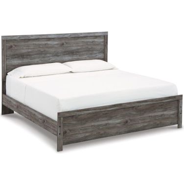 Bronyan Dark Gray King Panel Bed