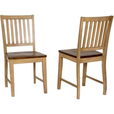 Brook Slat Back Dining Chair Set of 2