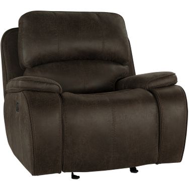 Brookings Glider Recliner In Brown