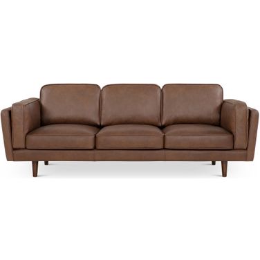 Brooklyn 90 Inch Sofa In Dark Brown