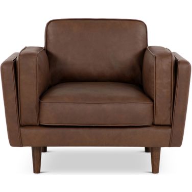 Brooklyn Accent Chair In Dark Brown
