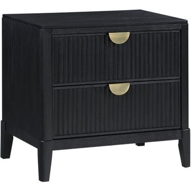Brookmead 2-Drawer Nightstand Black
