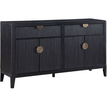 Brookmead 2-drawer Sideboard Buffet with Storage Cabinet Black