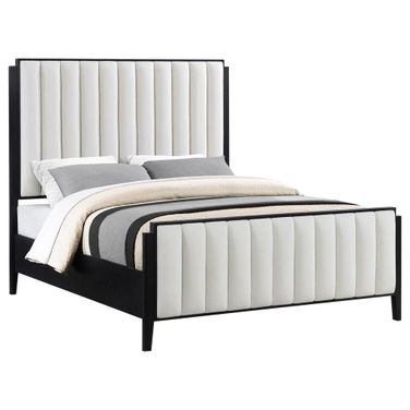 Brookmead 60 Inch Upholstered California King Bed In Black