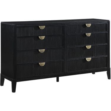 Brookmead 8-drawer Bedroom Dresser Black