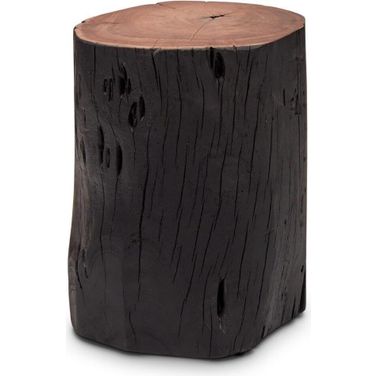 Brooks Solid Wood Stump In Ebonized
