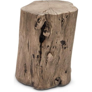 Brooks Solid Wood Stump In Sandblasted Grey