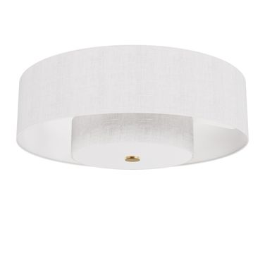 Brookside 30 Inch Ceiling Fan with LED Light Kit and Handheld Remote In Luxe Gold and Fresh White