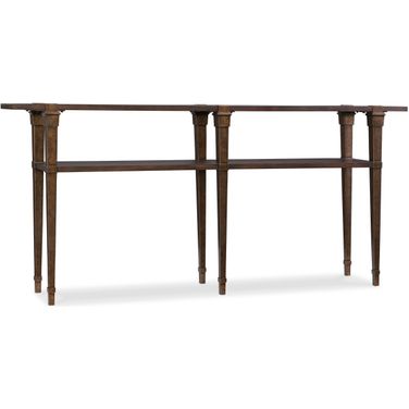 Commerce and Market Dark Wood Skinny Console Table