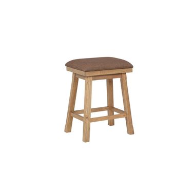 Brownstone 24 Inch Seat Height Saddle Stool In Warm Brown