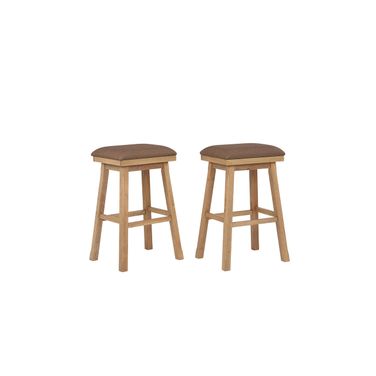 Brownstone 30 In Seat Height Saddle Stool In Warm Brown