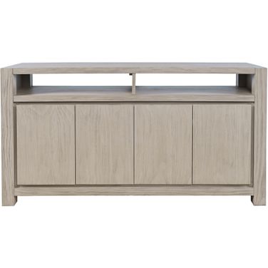 Brownstone 60 Inch Media Console TV Stand with Four-Door Cabinet Storage In Sand and Tan