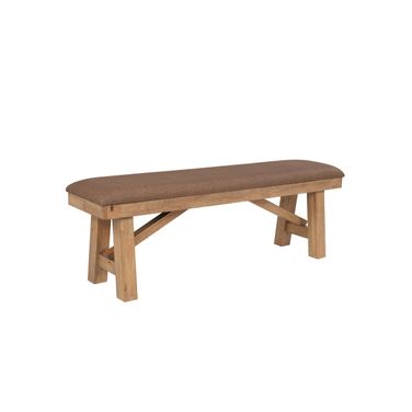 Brownstone Backless Bench In Warm Brown