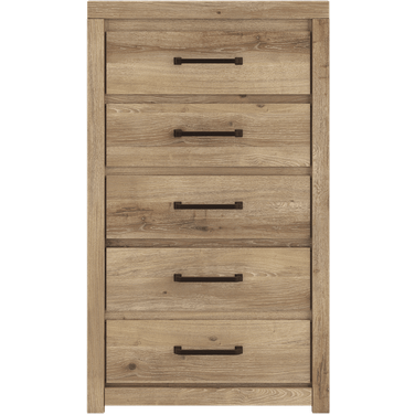 Brozmont Five Drawer Chest In Tan