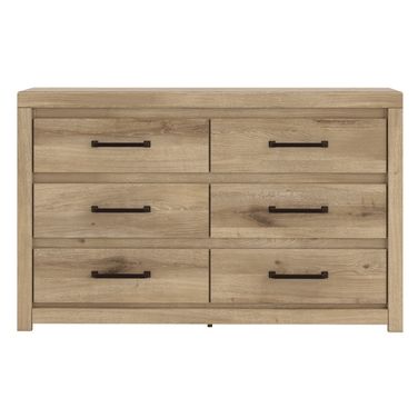 Brozmont Six Drawer Dresser In Tan