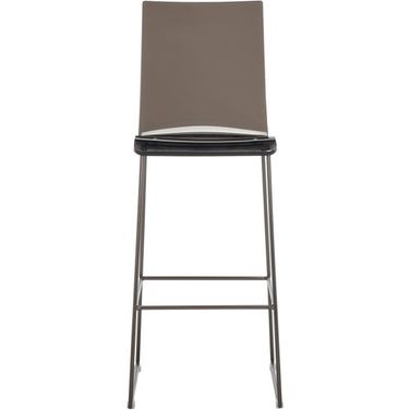 Bryant Acrylic Barstool In Gray and Black
