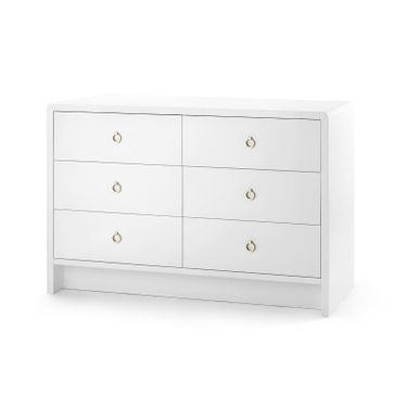 Bryant Extra Large 6-Drawer In White Pearl