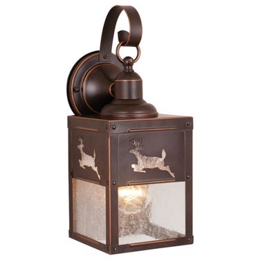 Bryce 5 Inch Deer Outdoor Wall Light In Burnished Bronze