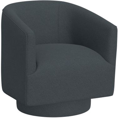 Brylee Swivel Accent Chair In Midnight Blue