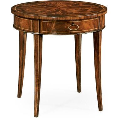 Buckingham Round Mahogany Side Table Fine Stringing