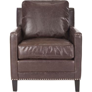 Buckler Antique Brown Club Chair