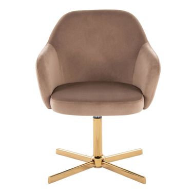 Buena Swivel Accent Chair In Brown