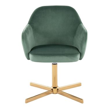 Buena Swivel Accent Chair In Green