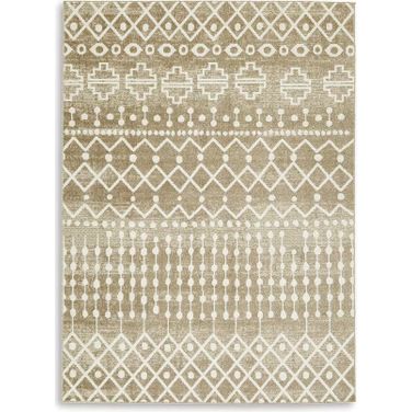 Bunchly Brown and Cream Medium Rug