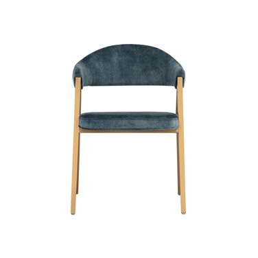 Burgos Dining Armchair In Nono Petrol