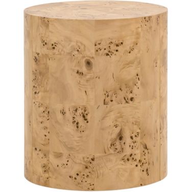 Burl Accent Table In Natural Burl