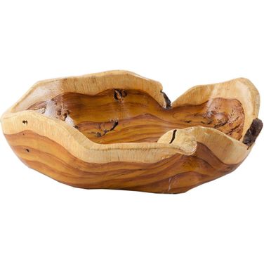 Burled Bowl In Brown