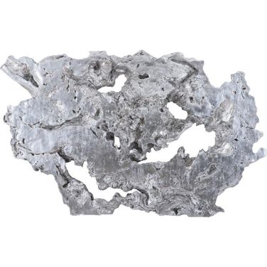 Burled Root Wall Art In Silver