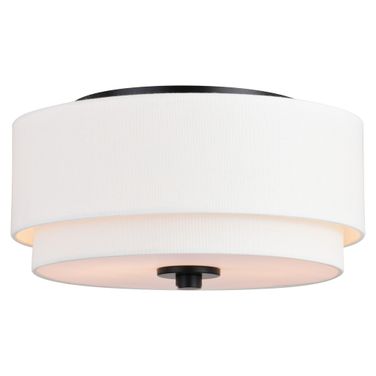 Burnaby 13 Inch Flush Mount In Black