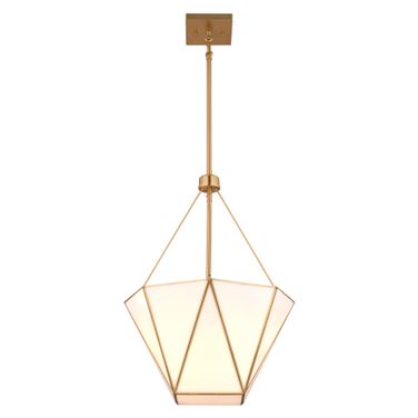 Burnett 16 Inch 3 Light Pendant In Muted Brass