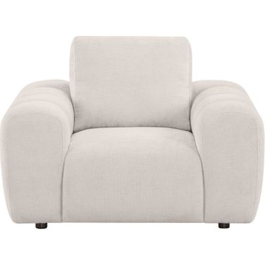 Burnett Chenille Upholstered Accent Chair In Ivory