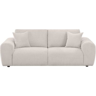 Burnett Chenille Upholstered Wide Arm Sofa In Ivory