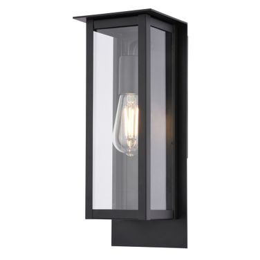 Burr Ridge 14 Inch Outdoor Wall Light In Matte Black