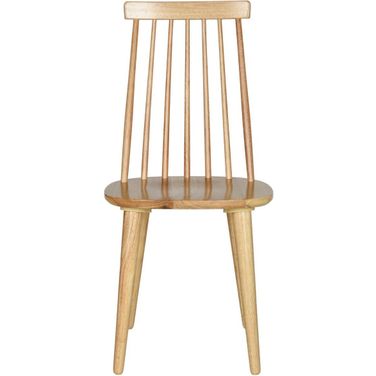 Burris 17 Inch Spindle Side Chair in Natural Set of 2