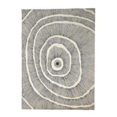 Burst 11' x 14' Rug In Ivory and Black