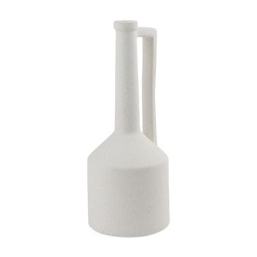 Burton 17.1 Inch Ceramic Large Jug Vase In White