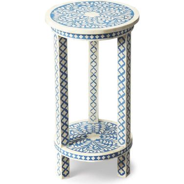 Butler Amanda Blue Bone Inlay Accent Table
