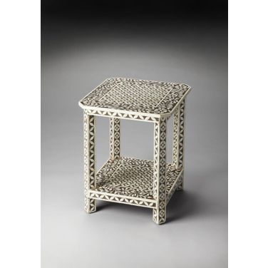 Butler Amelia Brown Bone Inlay Side Table