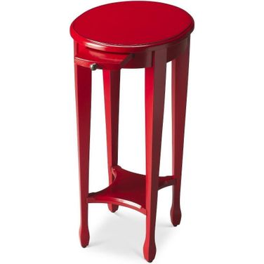 Butler Arielle Red Round Accent Table